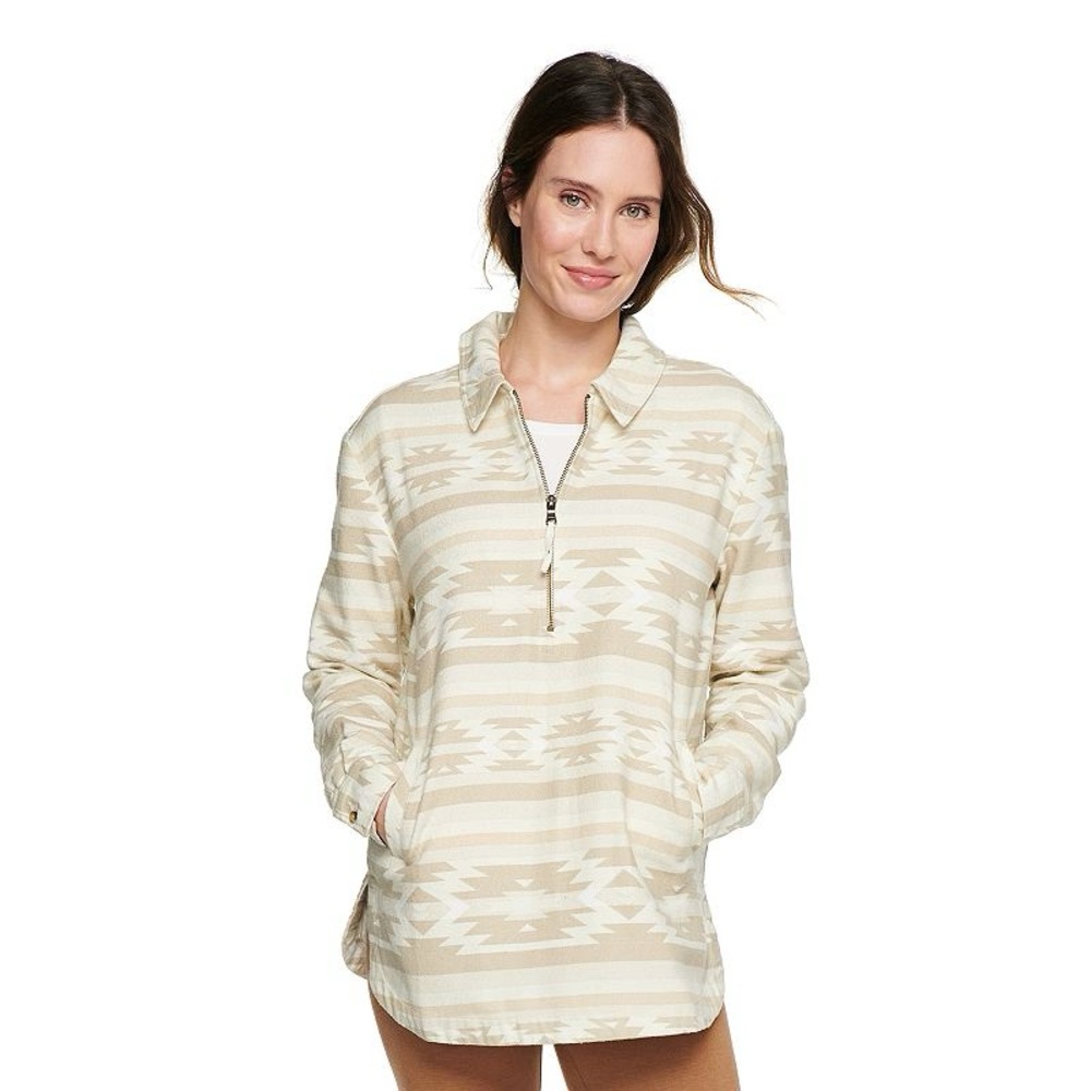 Women's Sonoma Goods For Life® Zip-Front Flannel Shirt